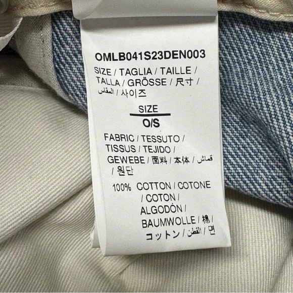 🔥SALE $550 NWT OFF-WHITE DENIM BASEBALL HAT